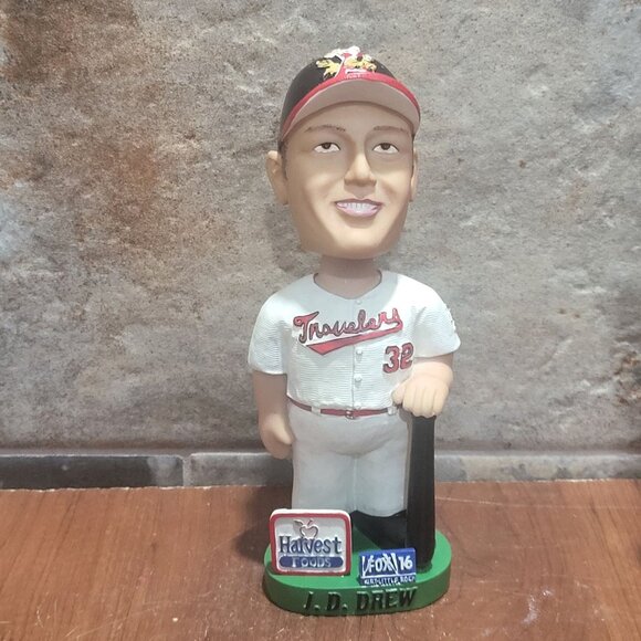 Vintage  JD Drew Bobblehead Doll Baseball Player Arkansas Travelers 2002 - Picture 2 of 11